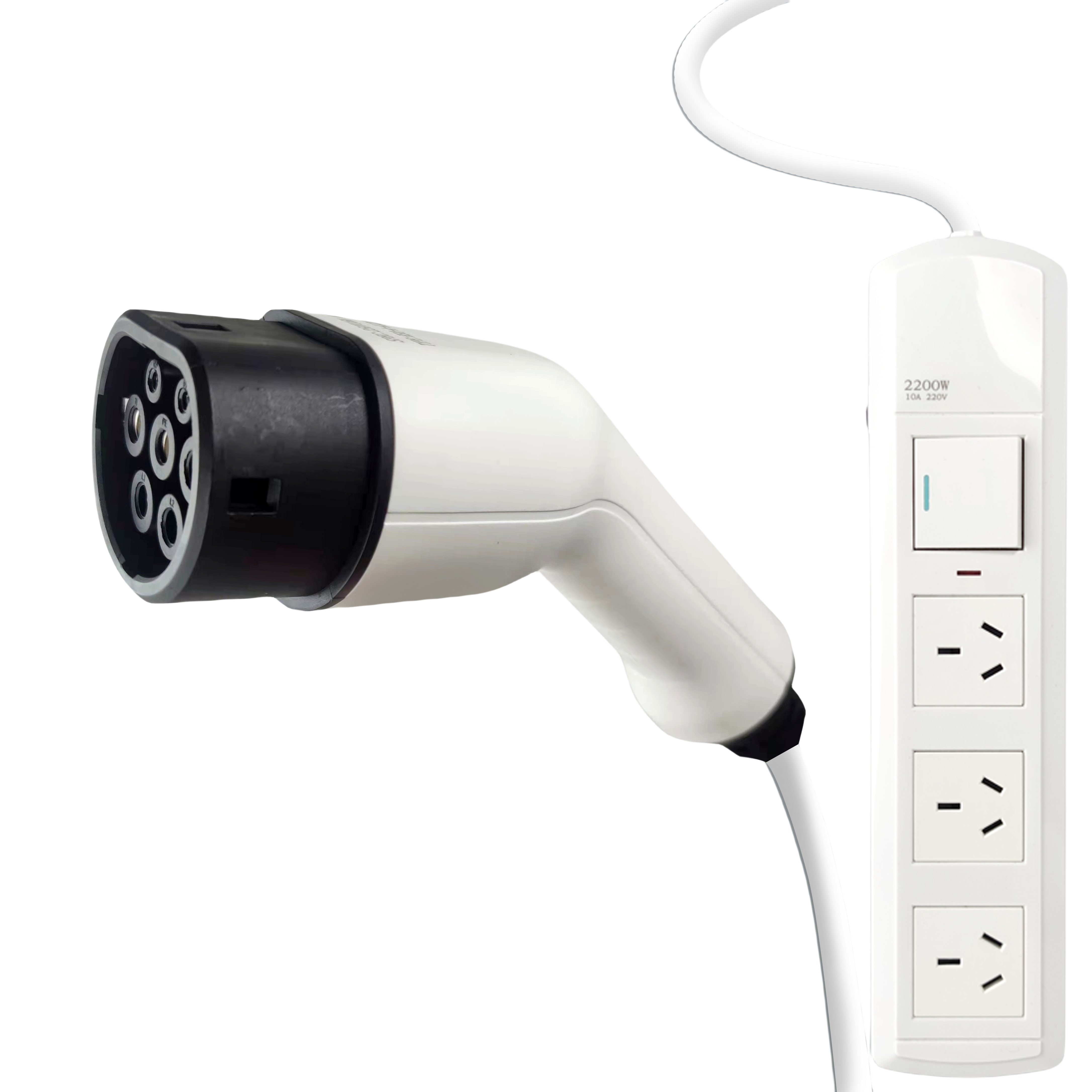 T0-F7-5 V2L Vehicle to Load Adapter Connector Electric Car Side Discharger Australia Plug Portable EV Discharge Device with Socket type2 European Standard