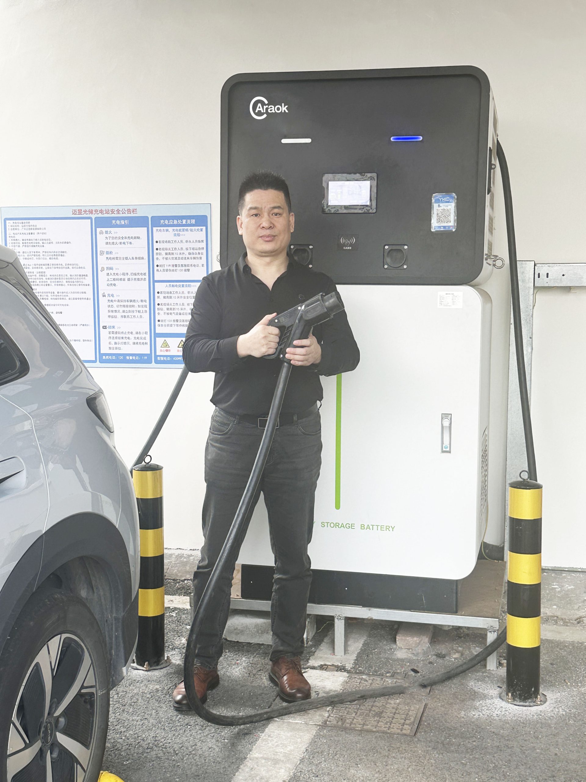 BC6060 Solar All in one (Energy Storage+Solar Panels+Carport+EV Charger) Vertical Off-Grid 60kwh Capacity 60Kw Power Dual Guns DC Fast EV Charging Station - Image 7