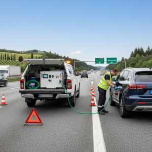 Highway Rescue BC6060EJ Horizontal Off-Grid 60kwh Capacity 60Kw Power Mobile EV Charger