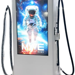 KC1201KHDE Dual guns 120KW DC EV Charging Station with 55'' Screen Advertising function fast charging Point GBT CCS2 CCS1 CHAdeMO
